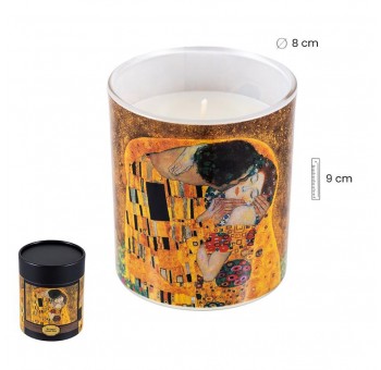 Vela El Beso Gustav Klimt en caja de regalo