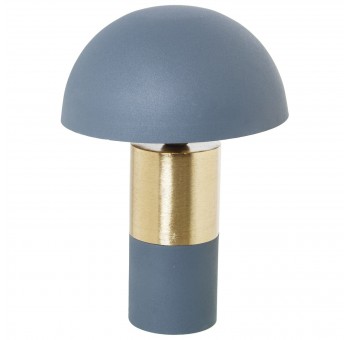 Lámpara mesa Seity metal esmaltada azul