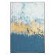 Cuadro abstracto skodelica lienzo azules y oro 82,6X122,6