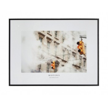 Cuadro fotografía NYC impresión y vidrio 60X80