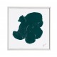Cuadro abstracto Goop madera abeto y lienzo verde 30X4.5X30