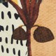Cuadro Sagasty lienzo marco madera natural 2 palmeras