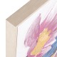 Cuadro Sagasty lienzo marco madera natural 4 flores