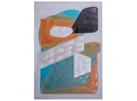 Cuadro Citilend lienzo abstracto multicolor 40 por ciento pintado a mano
