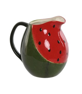 Jarra Sandía cerámica rojo 20x15.5x19