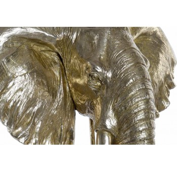 Figura decoración Elefante dorado 60X36X73