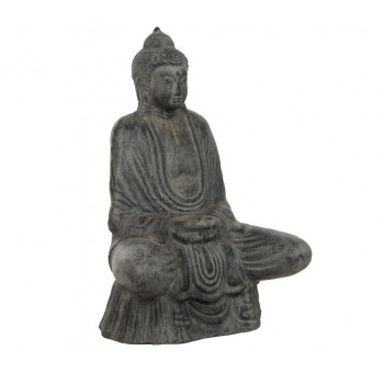 Figura decoración Buda sentado gris 67X50X95