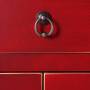 Mueble auxiliar Japo rojo 4 puertas 3 cajones madera colores del mundo