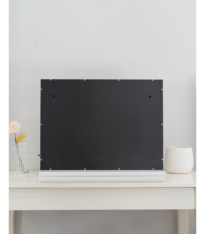 Espejo maquillaje rectangular tira Led