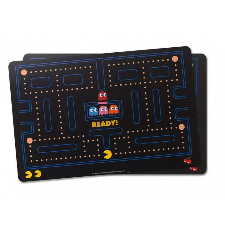 Set 2 manteles individuales Pacman comecocos