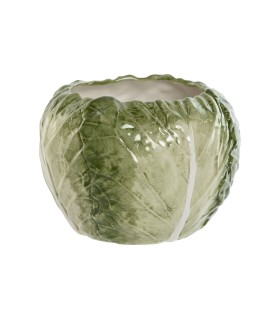 Bol cerámica 19,5x19,5x14 lechuga verde