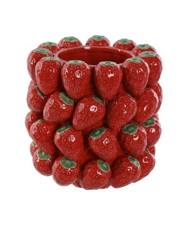 Jarrón centro mesa Fresas 23x23x34