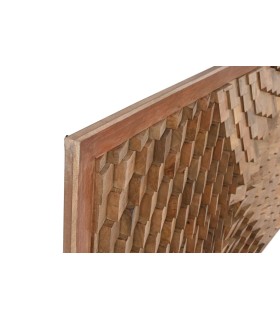 Cabecero de cama Tatum 180X5X90 madera natural 3D