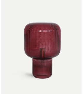 Lámpara sobremesa Rasi 27x42x27 cristal