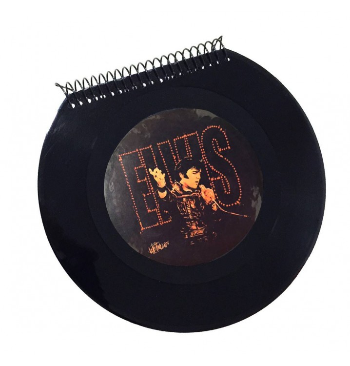 Libreta cuaderno Disco vinilo Single Elvis