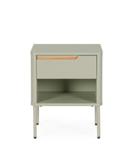 COMODINO 1C+1P NATHAN GRIGIO SABBIA