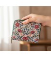 Monedero cartera billetera William Morris rosa