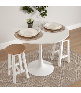 MESA BLANCA MEERA 100 CM