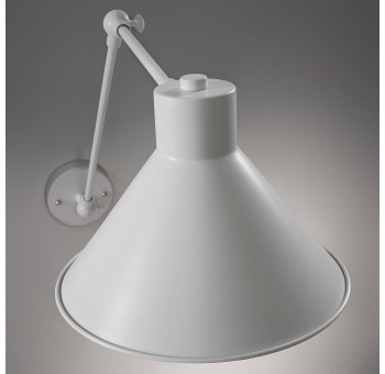 Lámpara aplique Oddine metal blanco casual