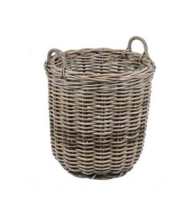 Cesto multiusos mimbre 45x45x46 con asas