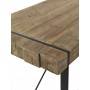 Mesa comedor madera Plank abeto y metal 200x90