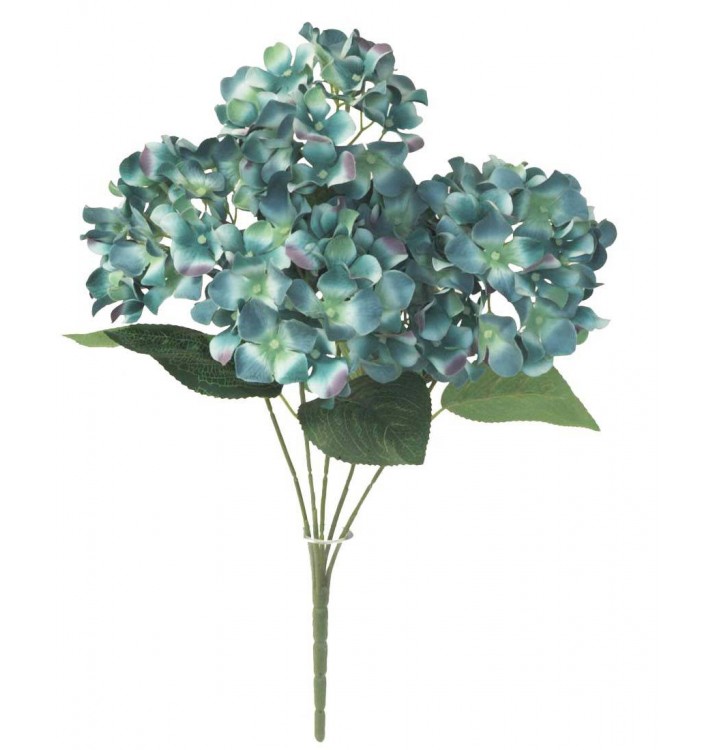 Ramo hortensias azul 4 flores artificial