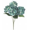 Ramo hortensias azul 4 flores artificial