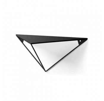 Estantería de pared Mirari triángulo 1 balda metal negro casual