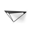 Estantería de pared Mirari triángulo 1 balda metal negro casual