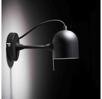 Lámpara aplique Melvin metal negro pantalla imantada posición libre