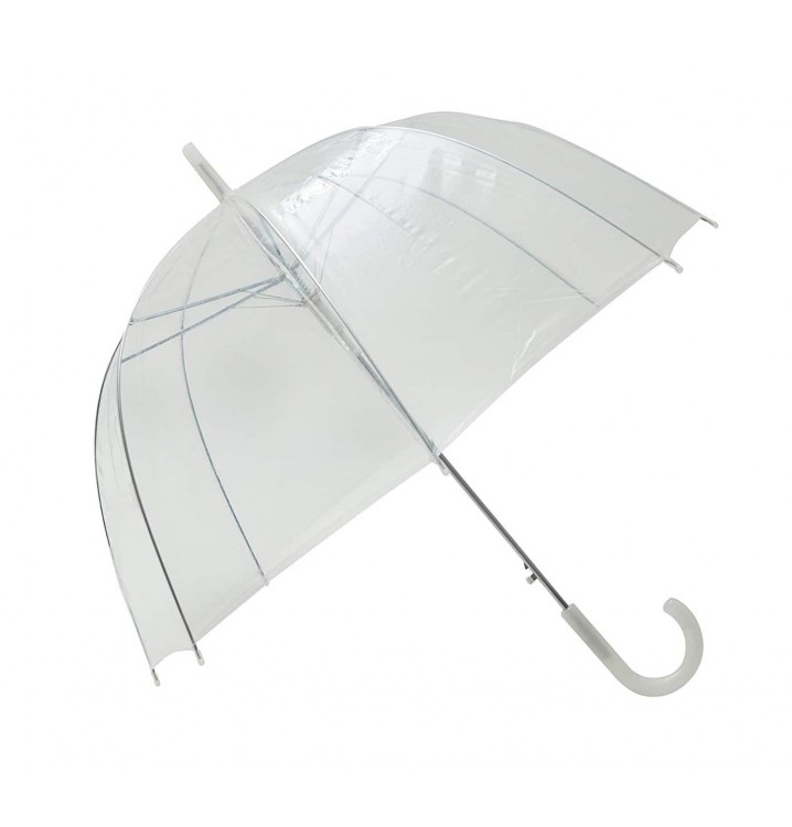Paraguas seta transparente adulto basic