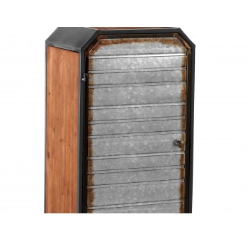 Armario Domtar 1 puerta madera y metal industrial
