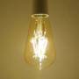 Bombilla filamento LED Edison ámbar cristal industrial