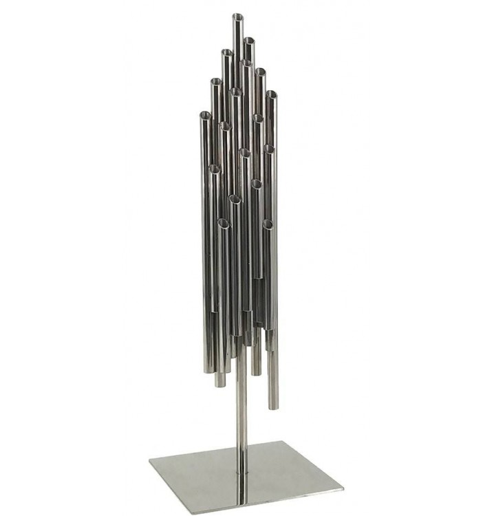 Escultura decorativa tubos metal