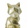 Escultura decorativa gato sentado champagne