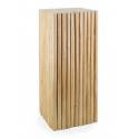 Pedestal alto troncos madera natural