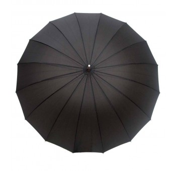 Paraguas negro Caballero 16 varillas anti viento