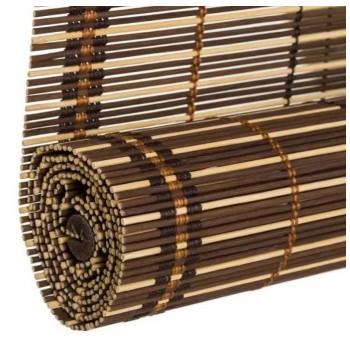 Estor persiana 90x180 enrollable estilo colonial bambú oscuro