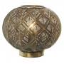 Lámpara sobremesa Mahatna esfera metal bronce envejecido