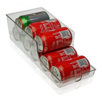 Dispensador ahorra espacio latas para nevera transparente
