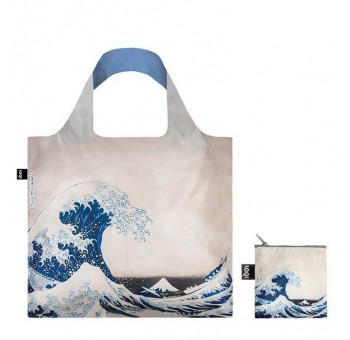 Bolsa de la compra plegable Hokusai La Gran Ola